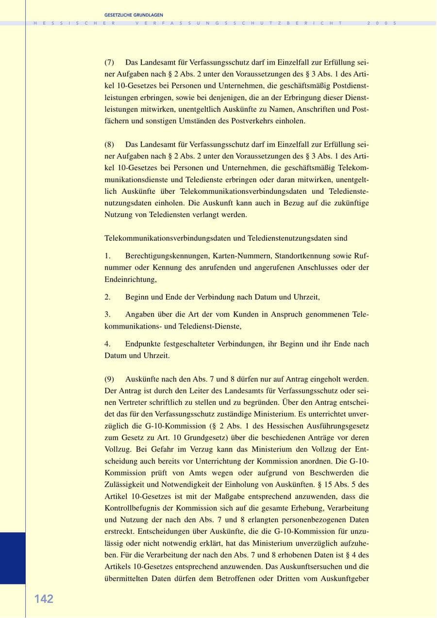 Seite 143 des Verfassungsschutzbericht 2005 Hessen