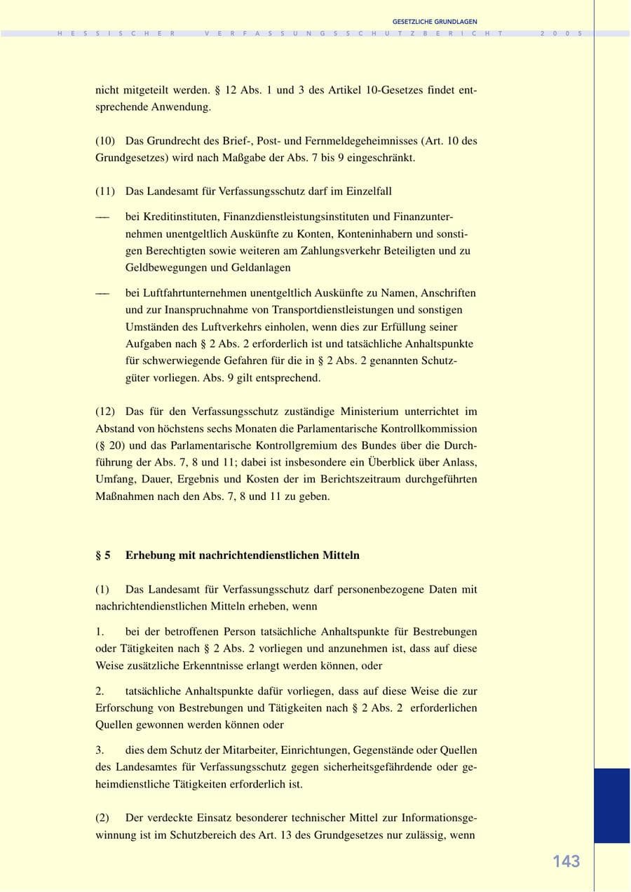 Seite 144 des Verfassungsschutzbericht 2005 Hessen
