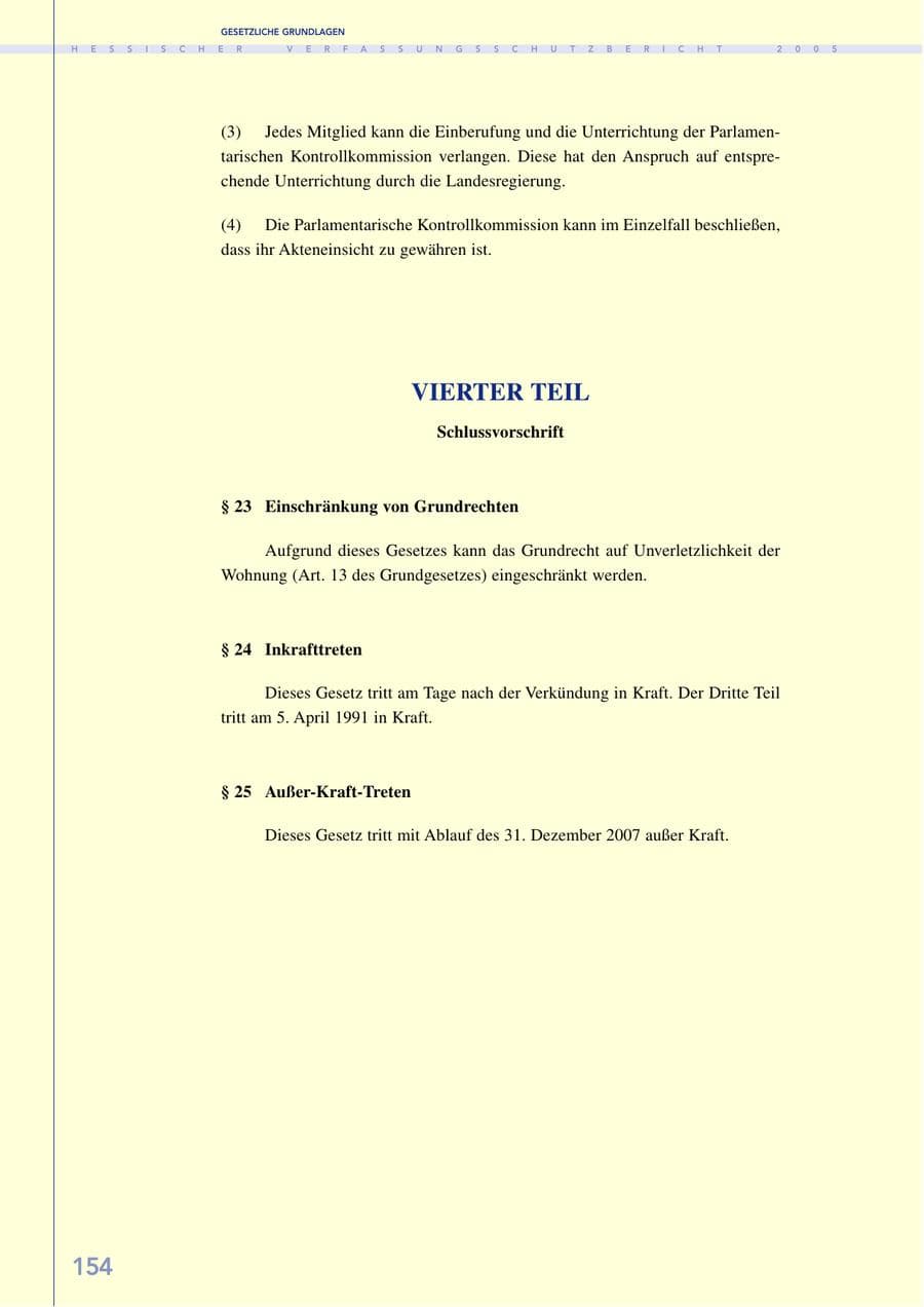 Seite 155 des Verfassungsschutzbericht 2005 Hessen