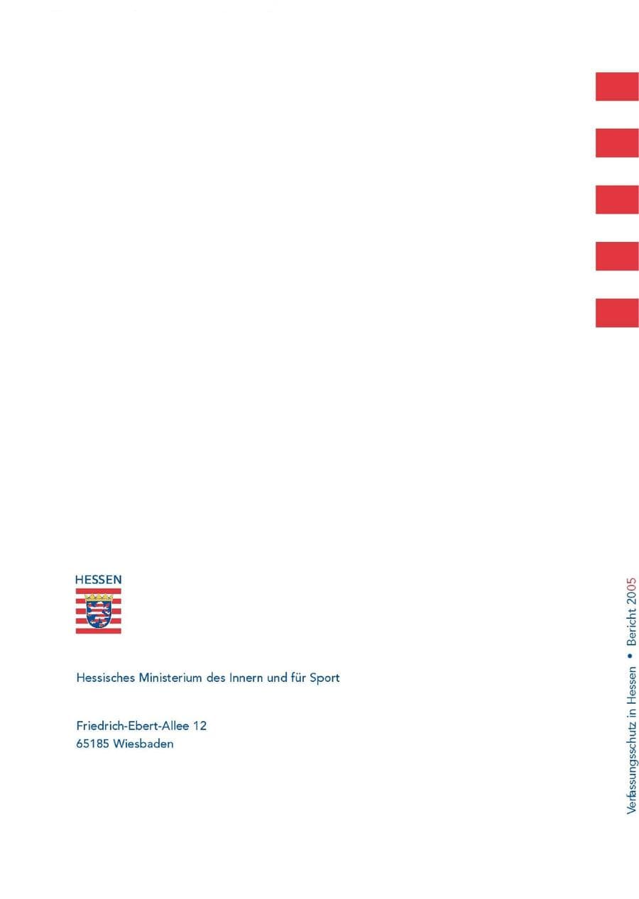 Seite 166 des Verfassungsschutzbericht 2005 Hessen