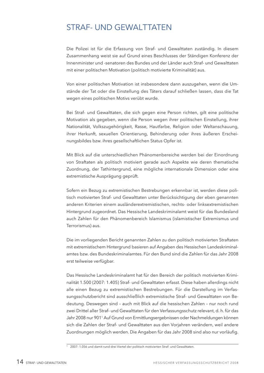 Seite 15 des Verfassungsschutzbericht 2008 Hessen
