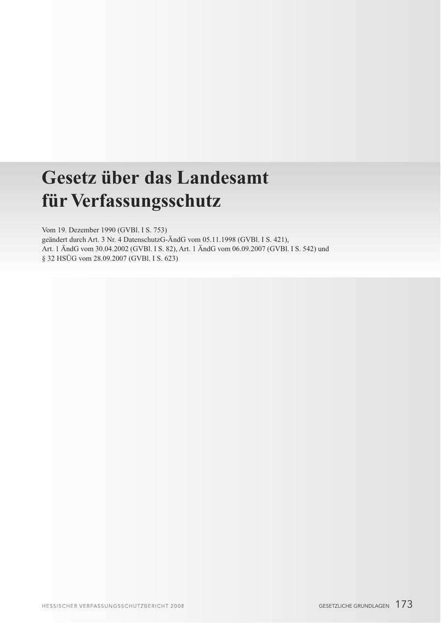 Seite 174 des Verfassungsschutzbericht 2008 Hessen