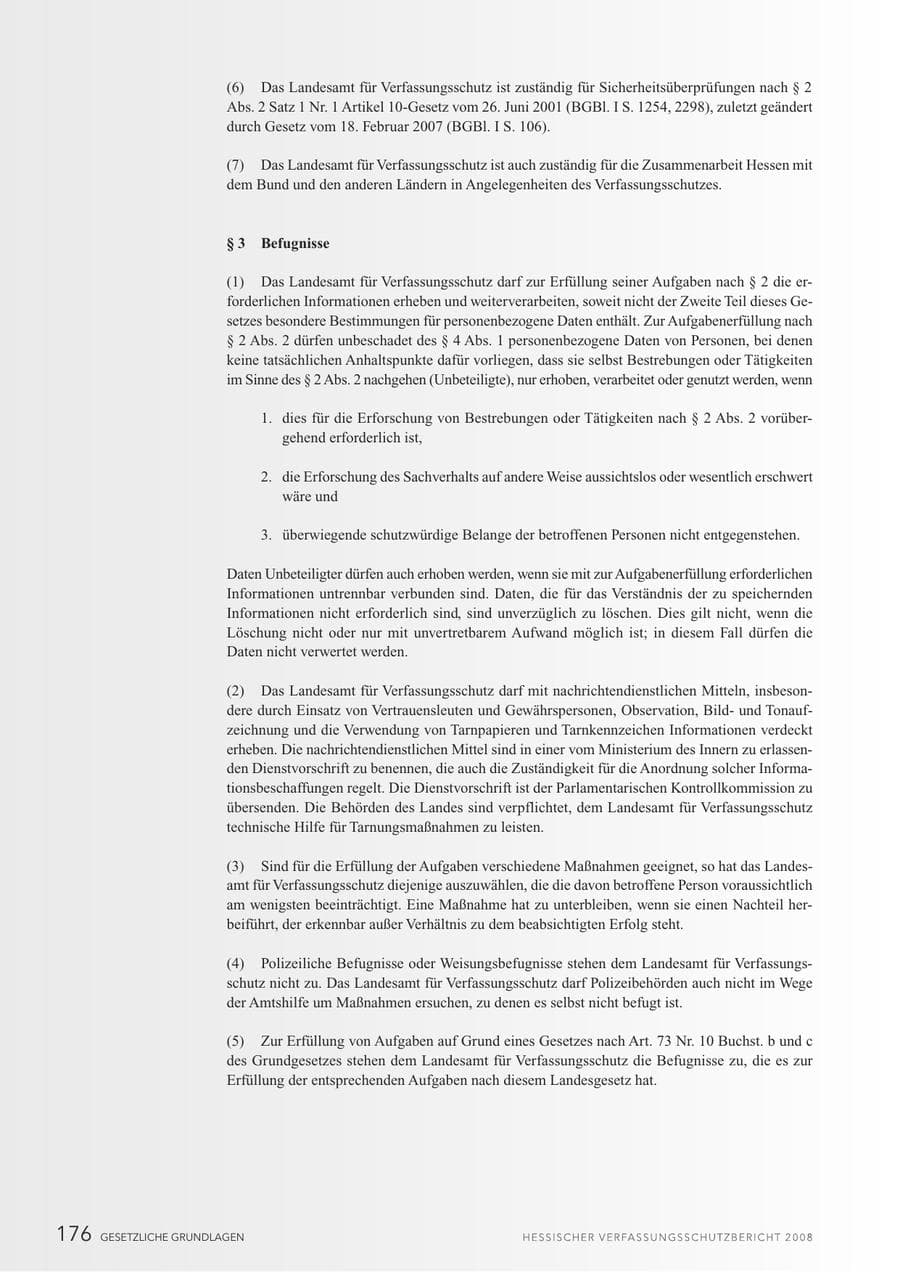 Seite 177 des Verfassungsschutzbericht 2008 Hessen