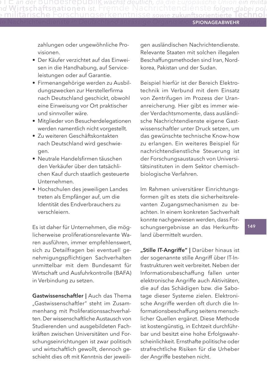 Seite 149 des Verfassungsschutzbericht 2013 Hessen