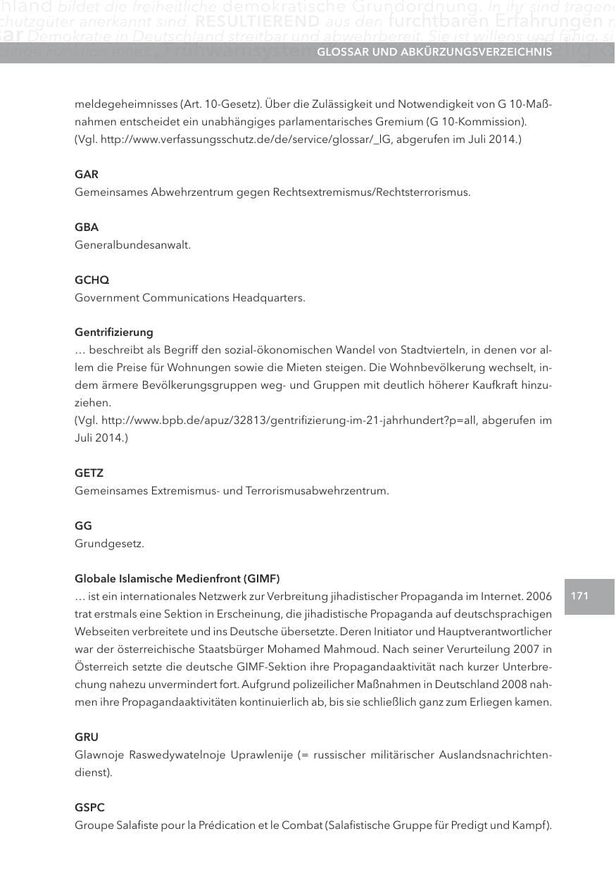 Seite 171 des Verfassungsschutzbericht 2013 Hessen