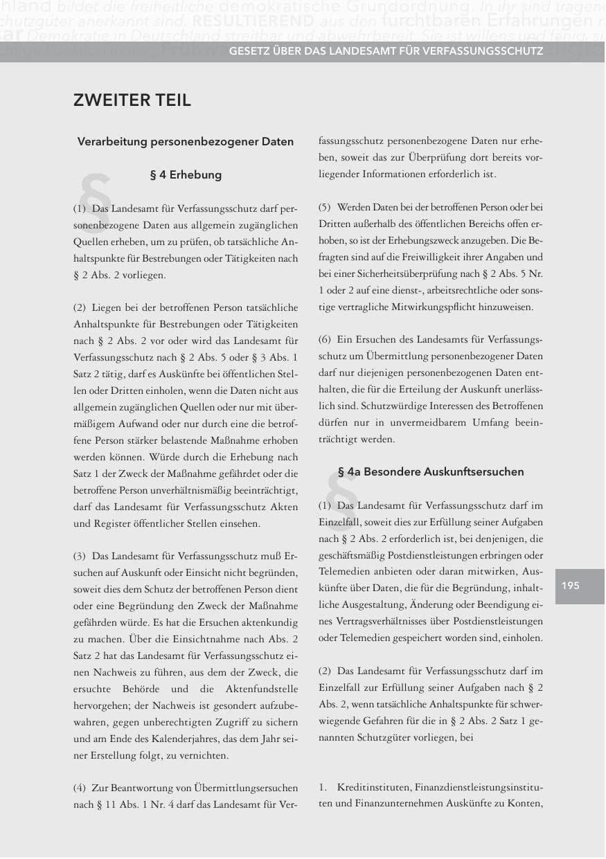 Seite 195 des Verfassungsschutzbericht 2013 Hessen