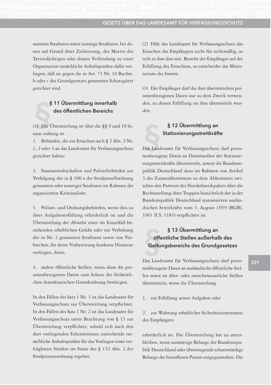 Seite 201 des Verfassungsschutzbericht 2013 Hessen