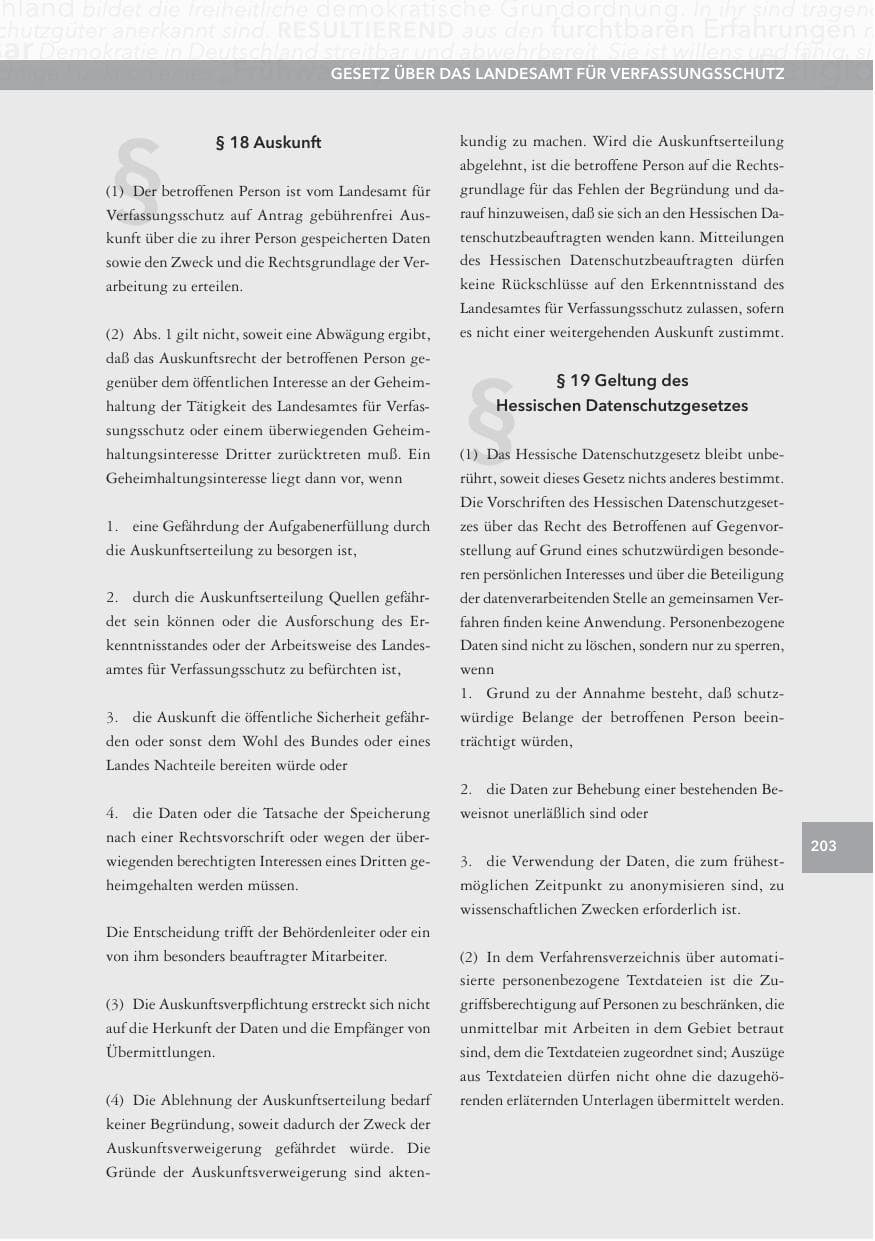 Seite 203 des Verfassungsschutzbericht 2013 Hessen