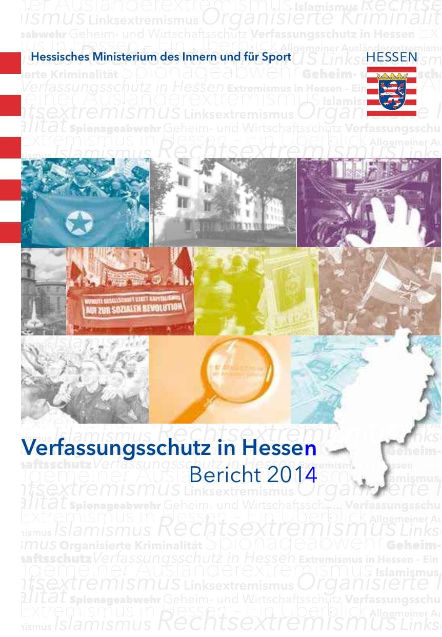 Seite 1 des Verfassungsschutzbericht 2014 Hessen