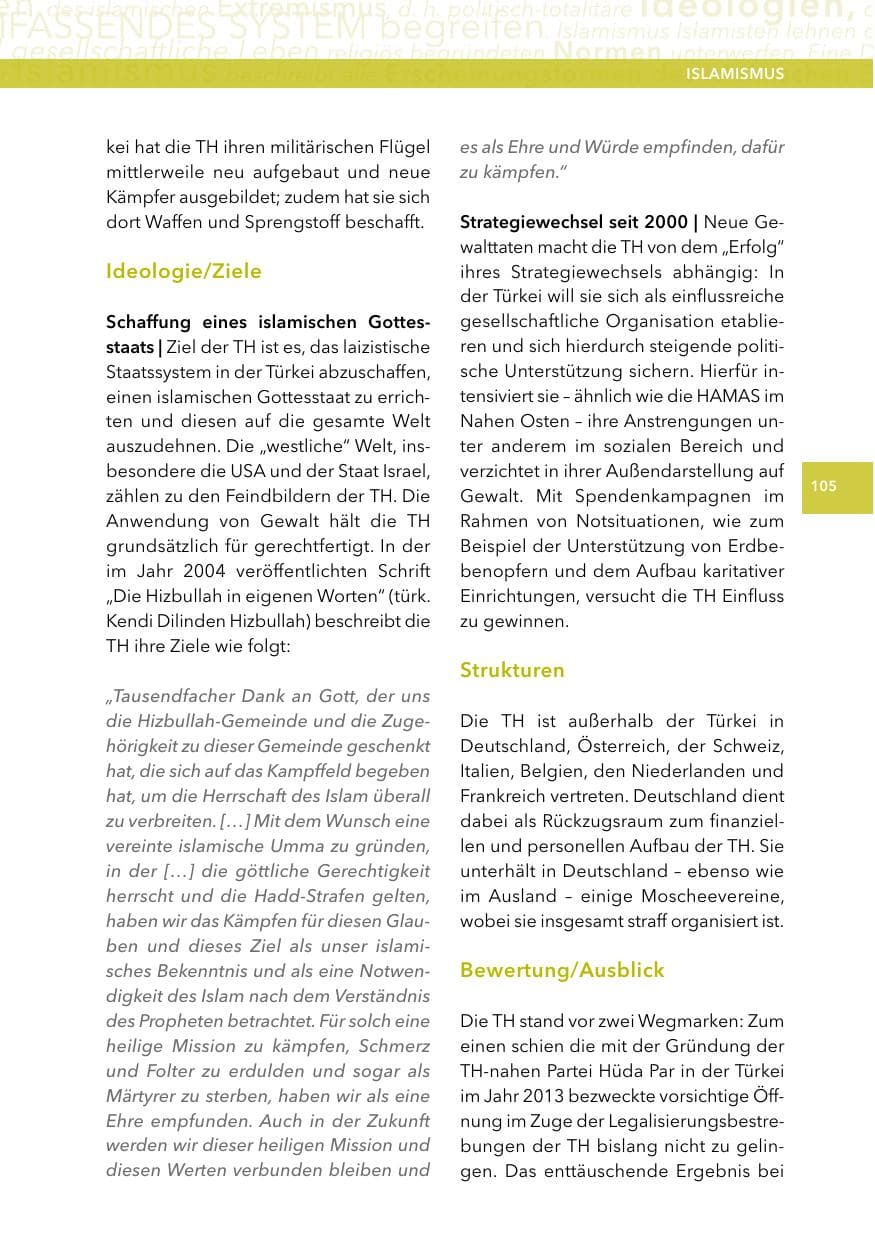 Seite 104 des Verfassungsschutzbericht 2014 Hessen