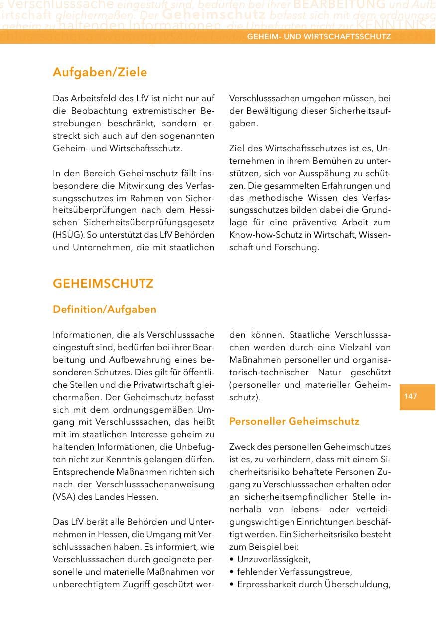 Seite 146 des Verfassungsschutzbericht 2014 Hessen