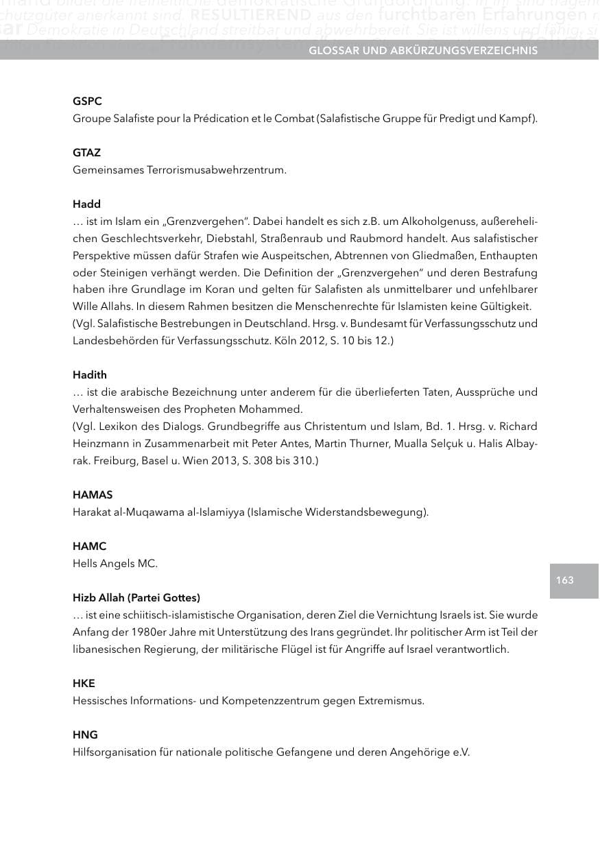 Seite 162 des Verfassungsschutzbericht 2014 Hessen