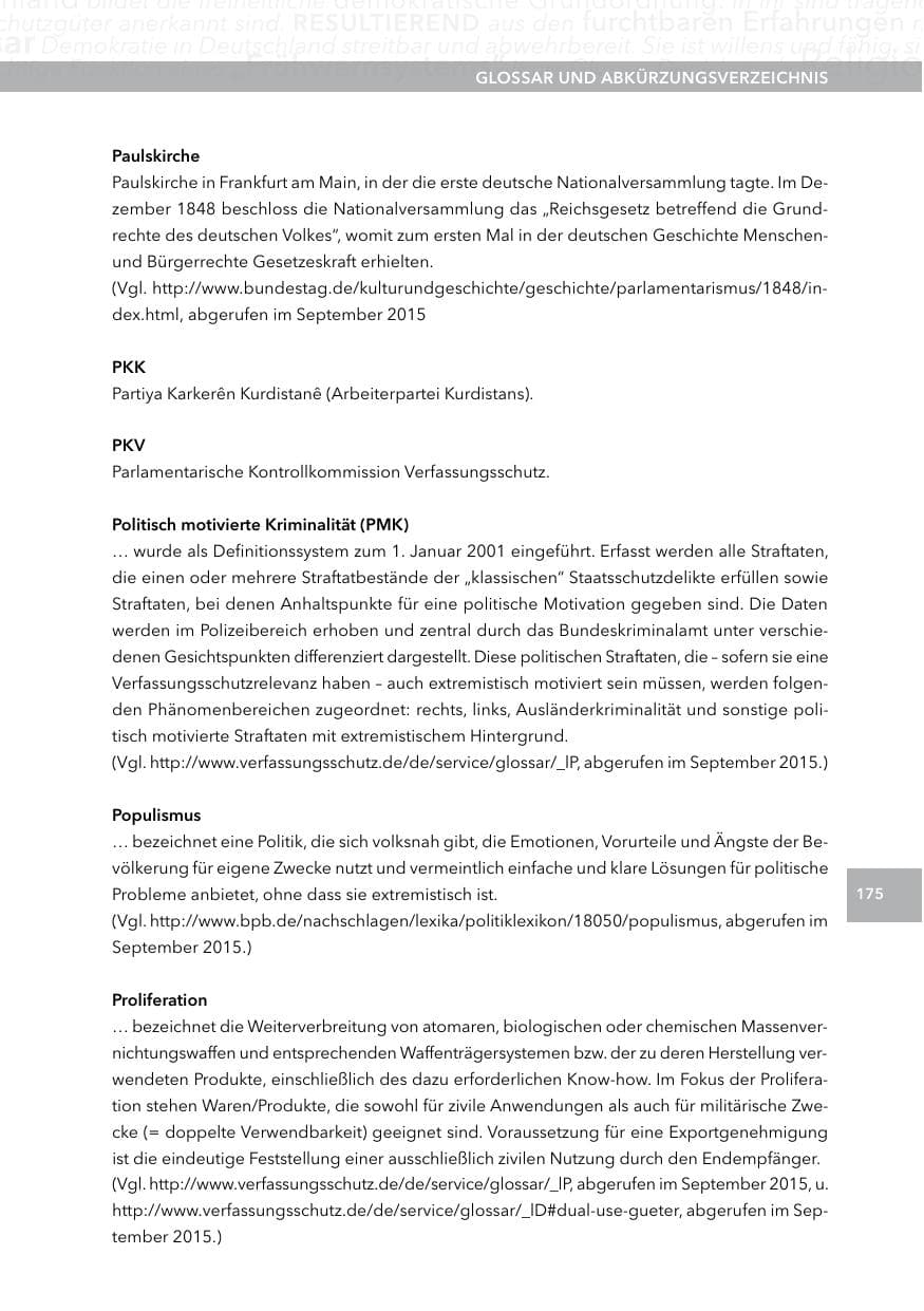 Seite 174 des Verfassungsschutzbericht 2014 Hessen