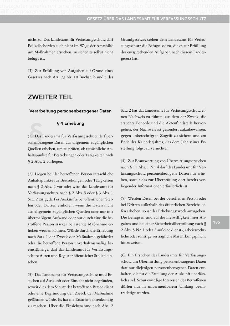 Seite 184 des Verfassungsschutzbericht 2014 Hessen