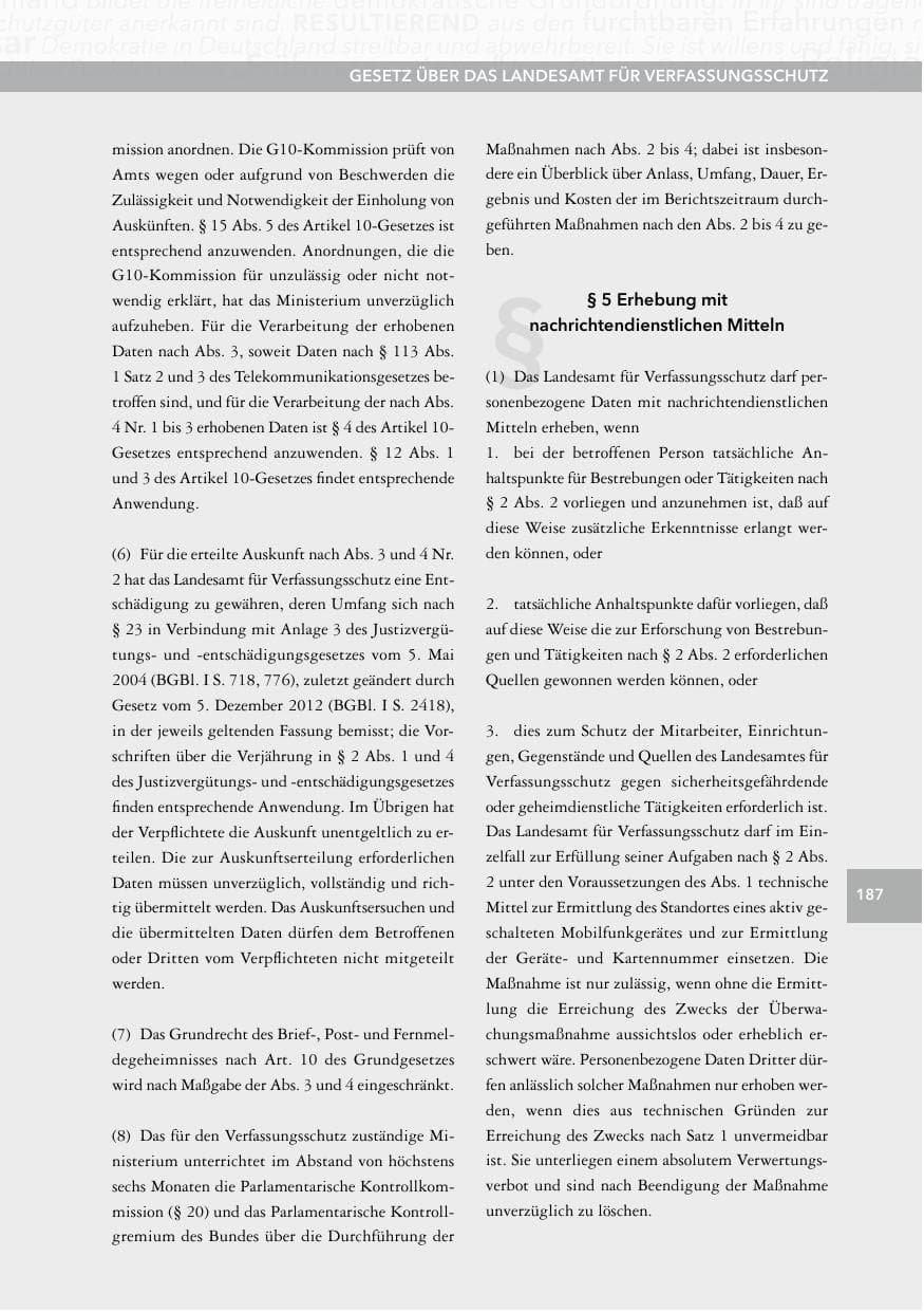 Seite 186 des Verfassungsschutzbericht 2014 Hessen