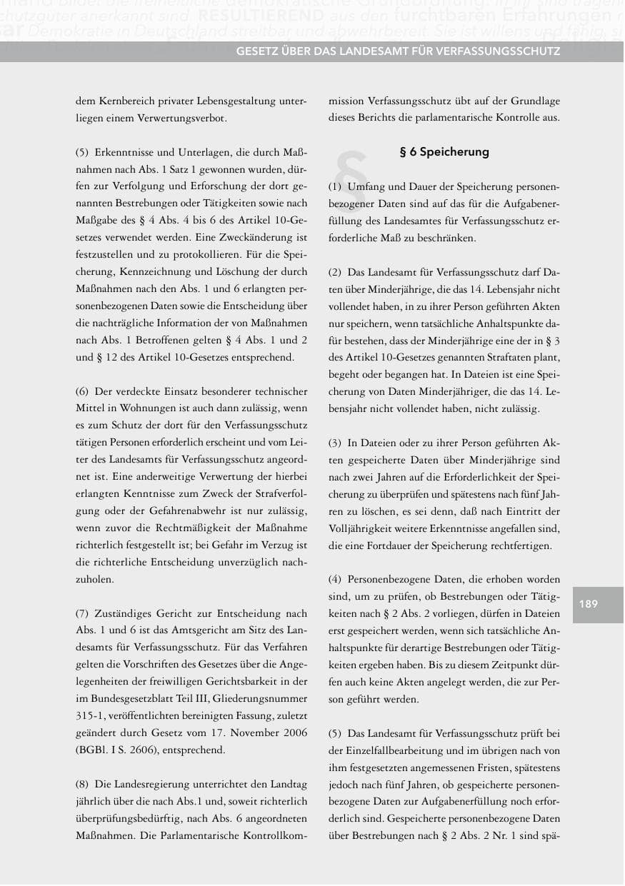 Seite 188 des Verfassungsschutzbericht 2014 Hessen
