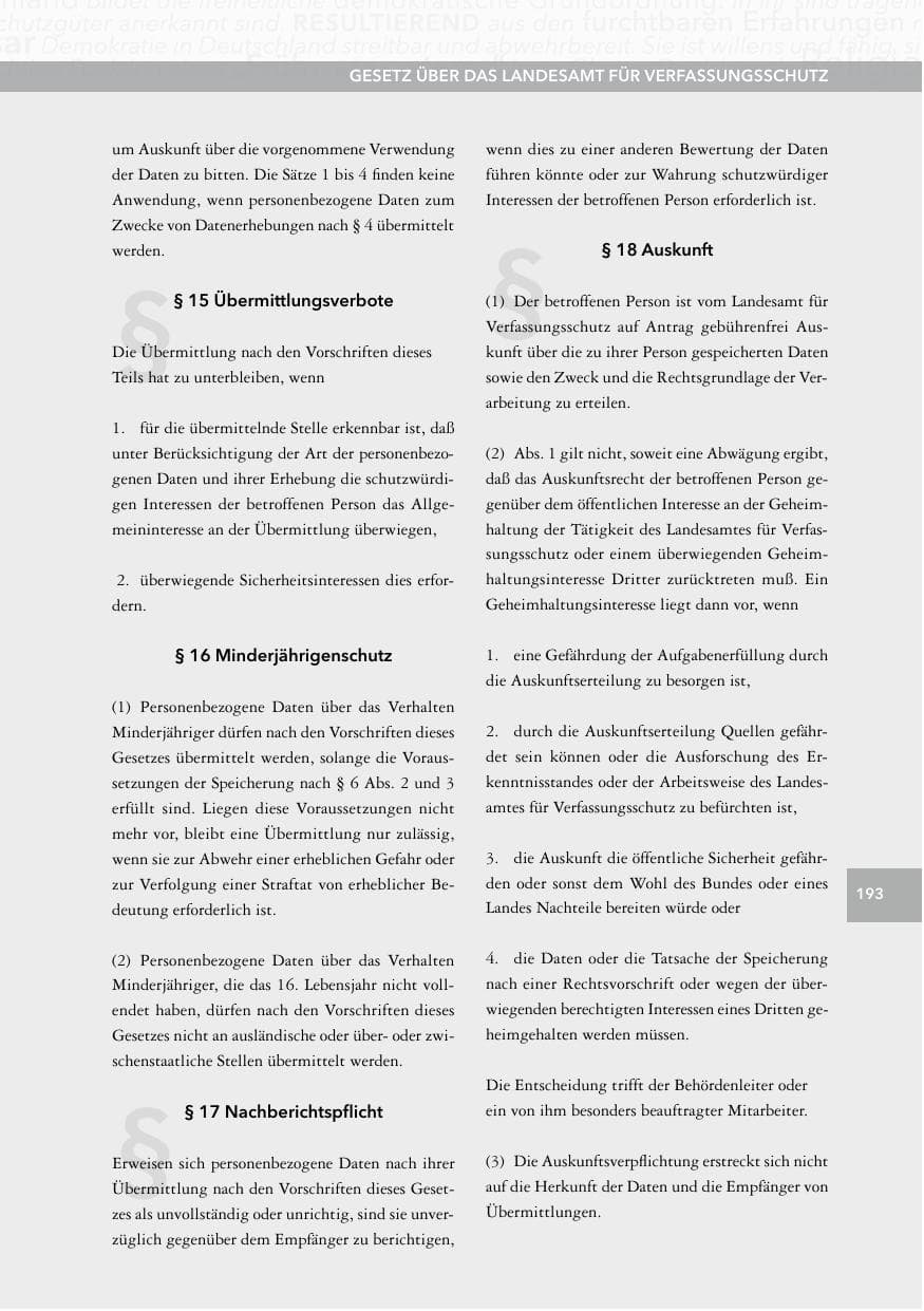 Seite 192 des Verfassungsschutzbericht 2014 Hessen