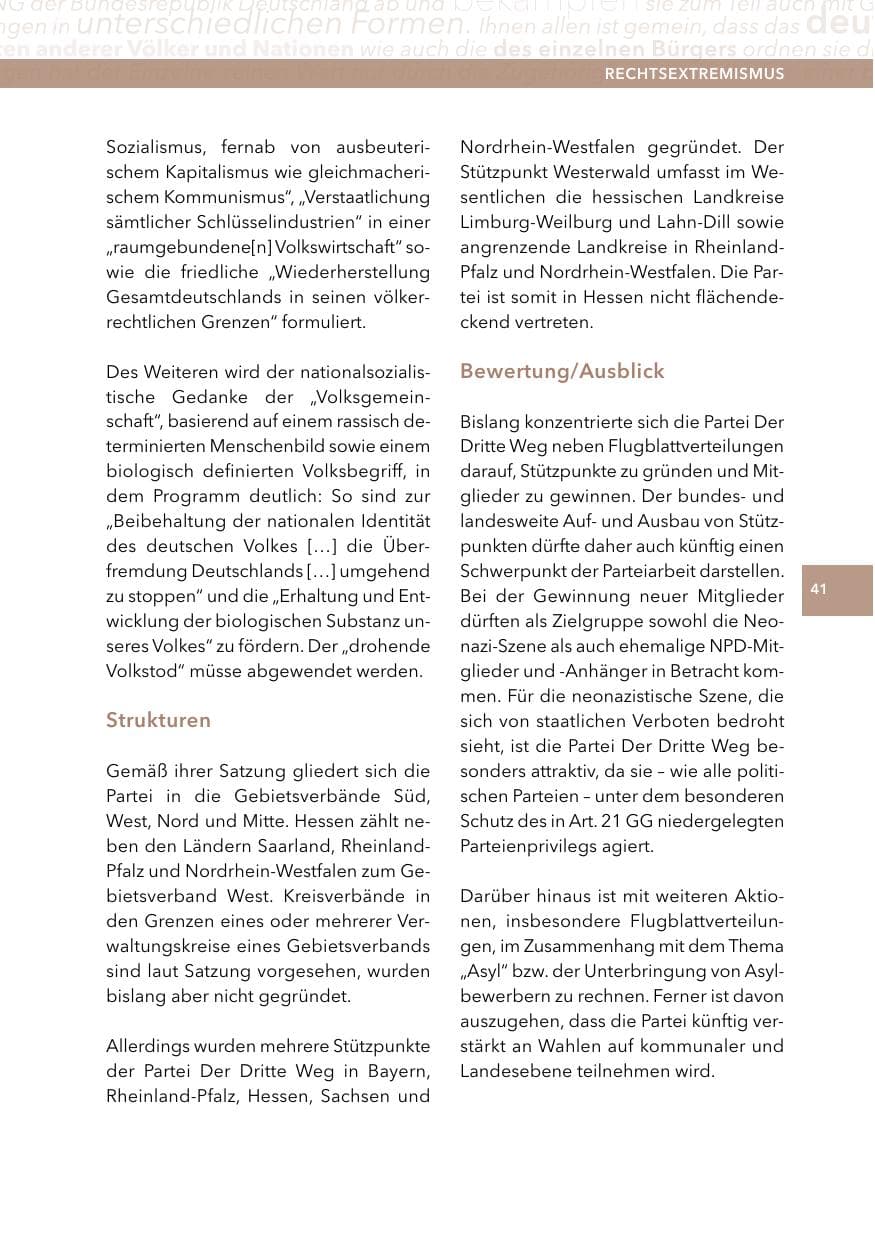 Seite 40 des Verfassungsschutzbericht 2014 Hessen