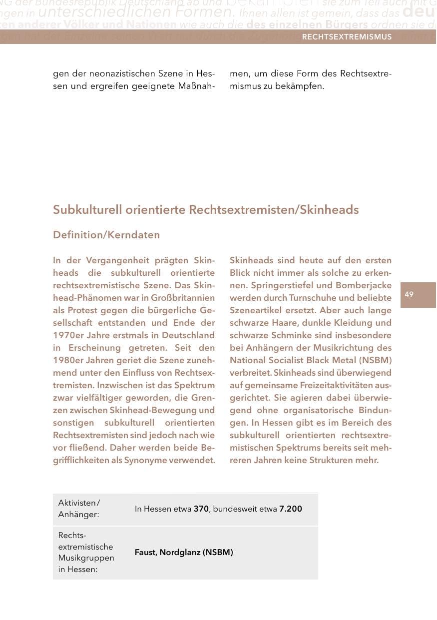Seite 48 des Verfassungsschutzbericht 2014 Hessen