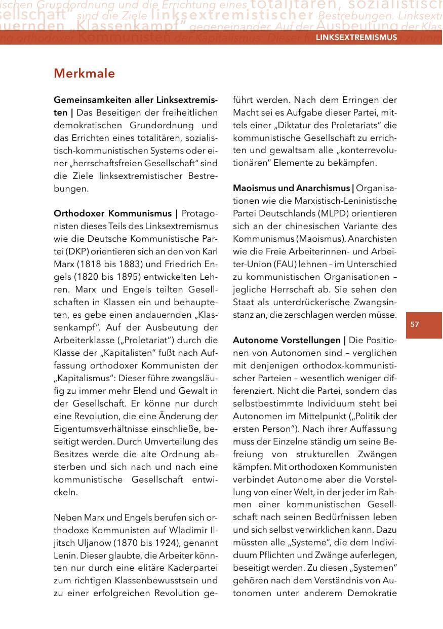 Seite 56 des Verfassungsschutzbericht 2014 Hessen