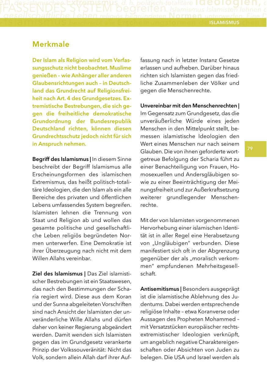 Seite 78 des Verfassungsschutzbericht 2014 Hessen