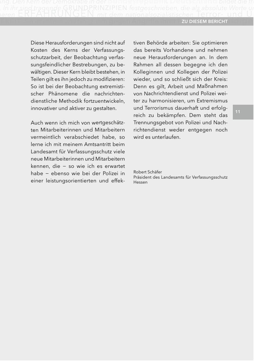 Seite 10 des Verfassungsschutzbericht 2014 Hessen