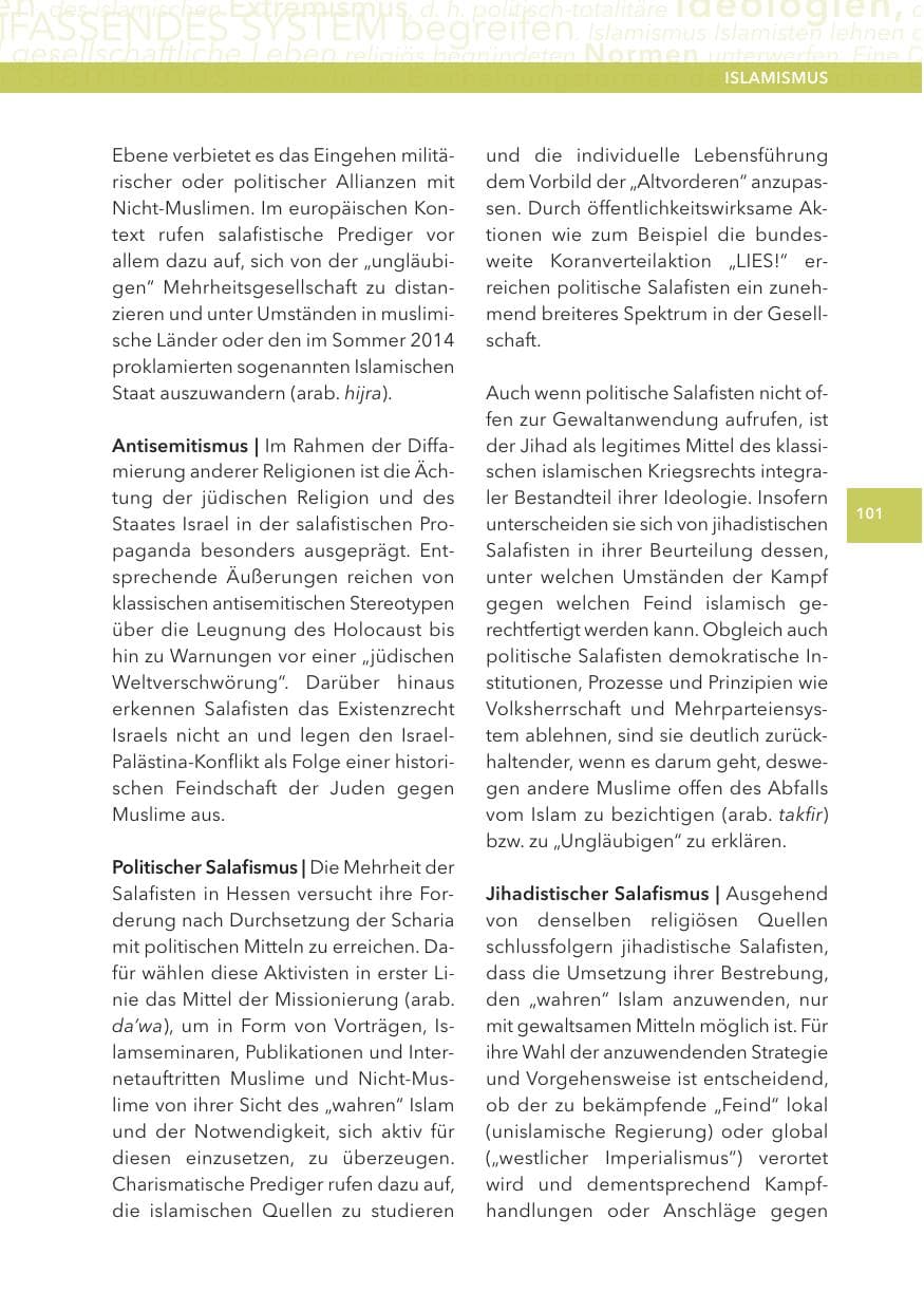 Seite 101 des Verfassungsschutzbericht 2015 Hessen
