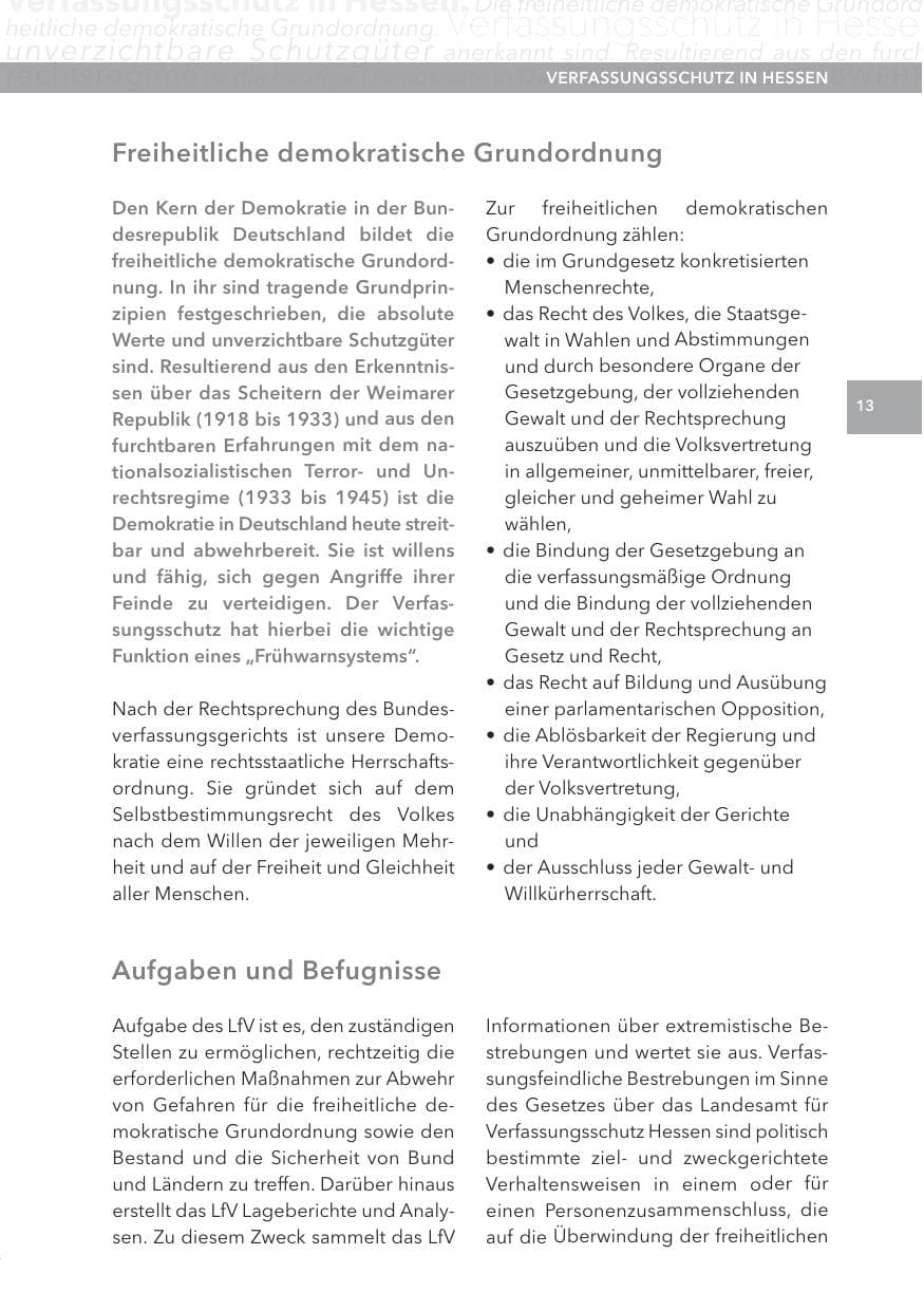 Seite 13 des Verfassungsschutzbericht 2015 Hessen
