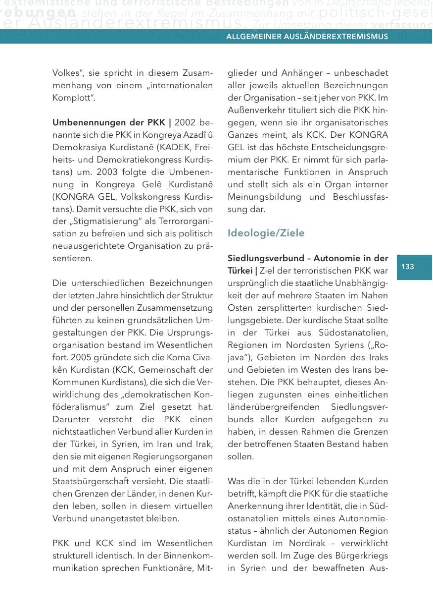 Seite 133 des Verfassungsschutzbericht 2015 Hessen