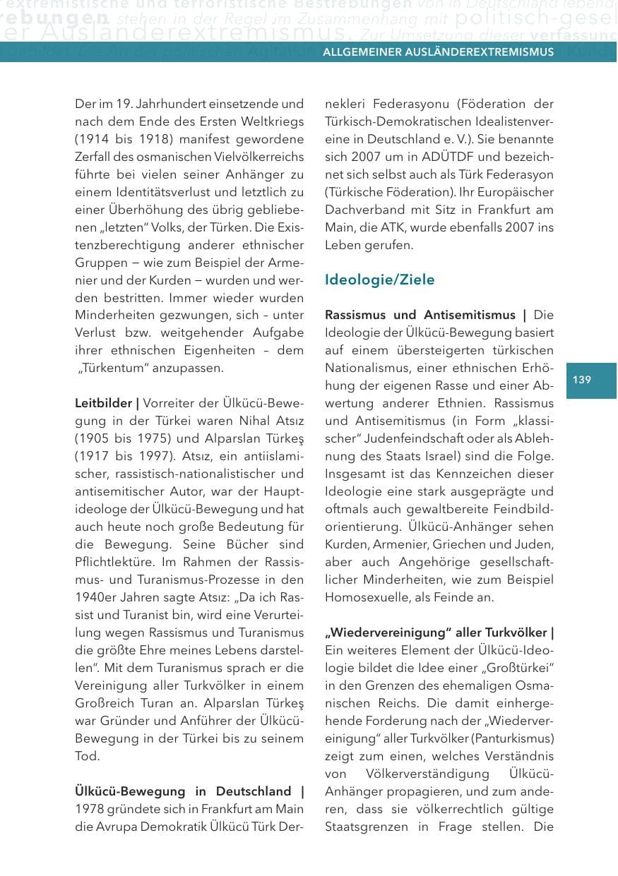 Seite 139 des Verfassungsschutzbericht 2015 Hessen