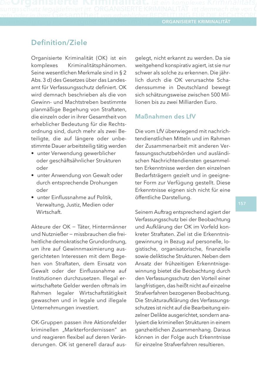 Seite 157 des Verfassungsschutzbericht 2015 Hessen