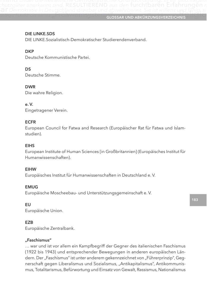 Seite 183 des Verfassungsschutzbericht 2015 Hessen