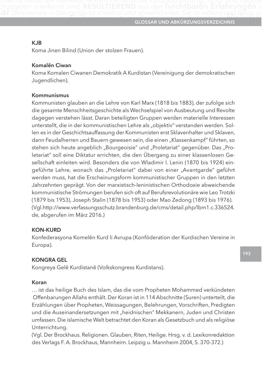 Seite 193 des Verfassungsschutzbericht 2015 Hessen