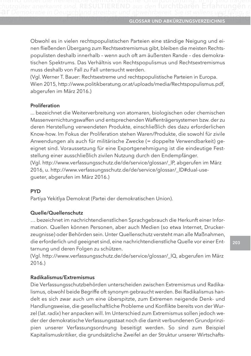 Seite 203 des Verfassungsschutzbericht 2015 Hessen