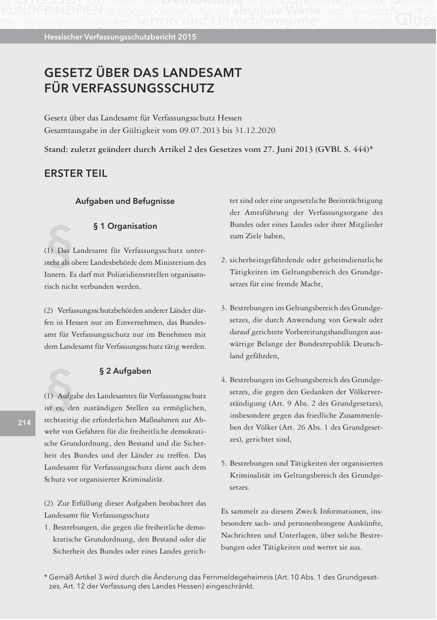 Seite 214 des Verfassungsschutzbericht 2015 Hessen