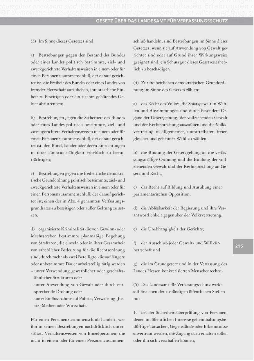 Seite 215 des Verfassungsschutzbericht 2015 Hessen