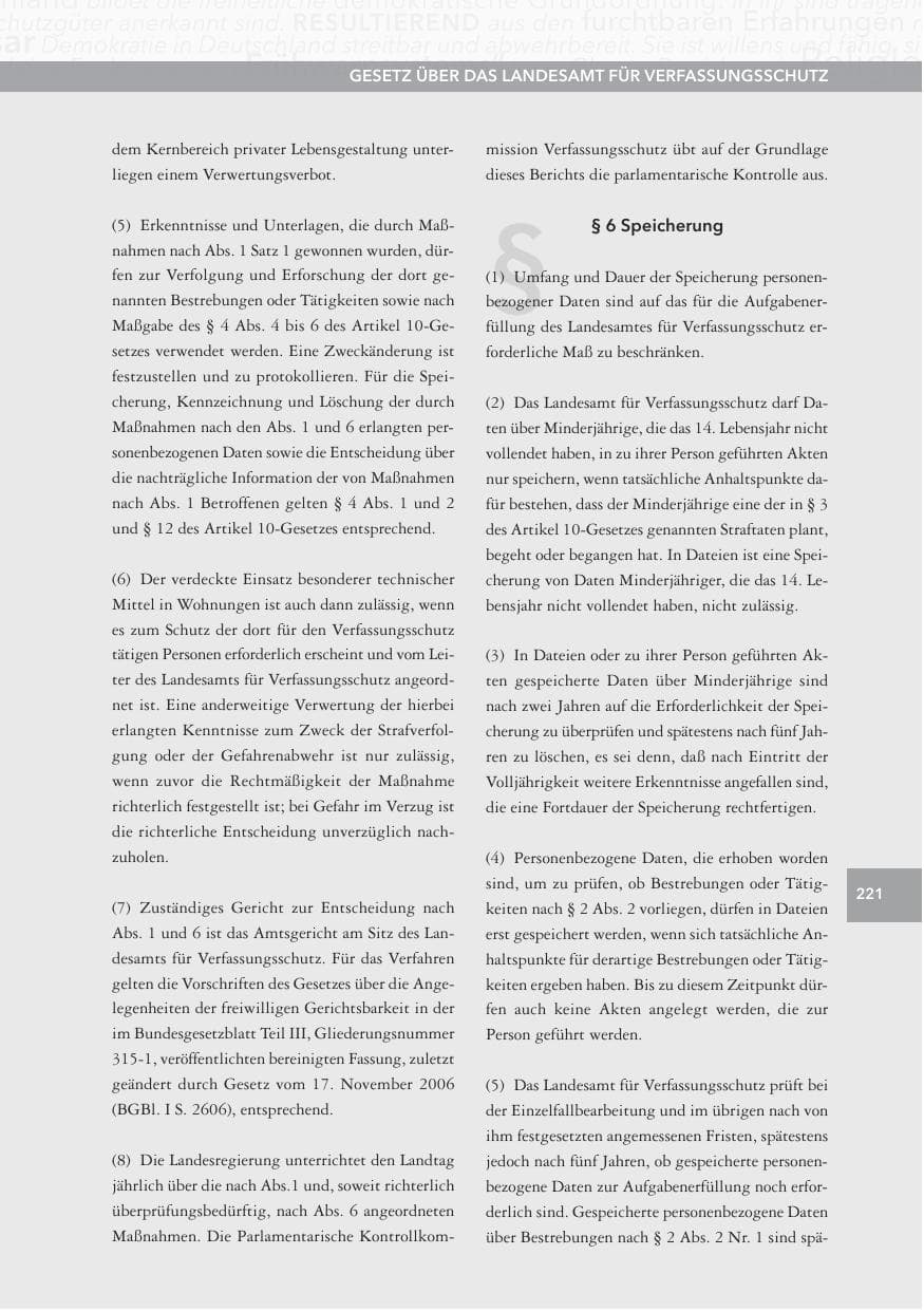 Seite 221 des Verfassungsschutzbericht 2015 Hessen