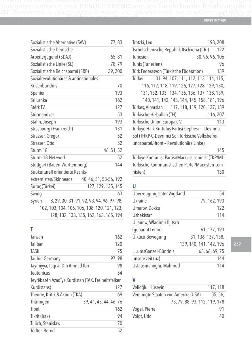 Seite 237 des Verfassungsschutzbericht 2015 Hessen