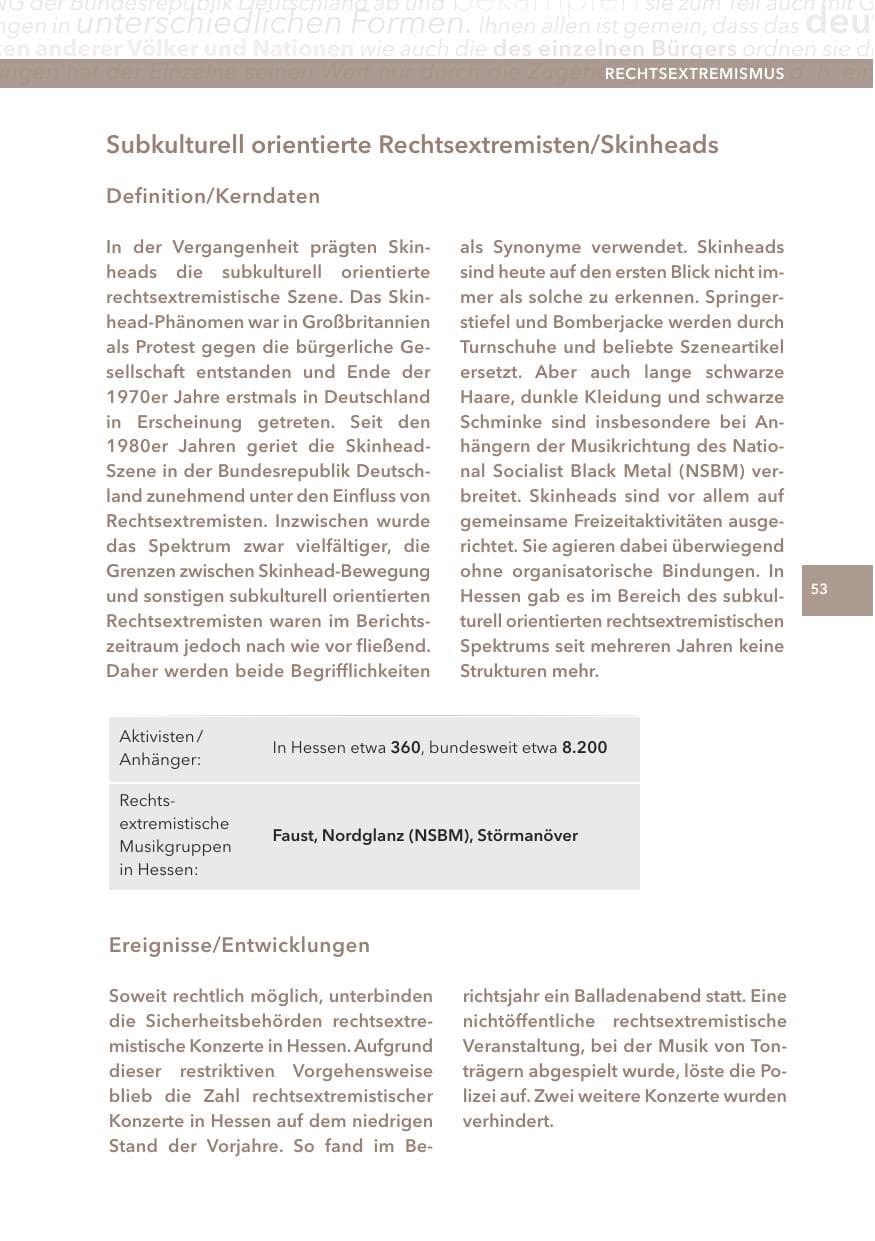 Seite 53 des Verfassungsschutzbericht 2015 Hessen