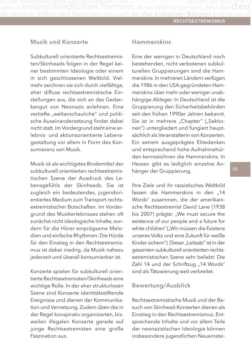 Seite 55 des Verfassungsschutzbericht 2015 Hessen