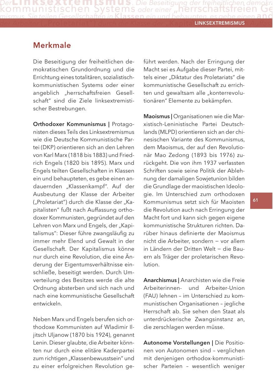 Seite 61 des Verfassungsschutzbericht 2015 Hessen