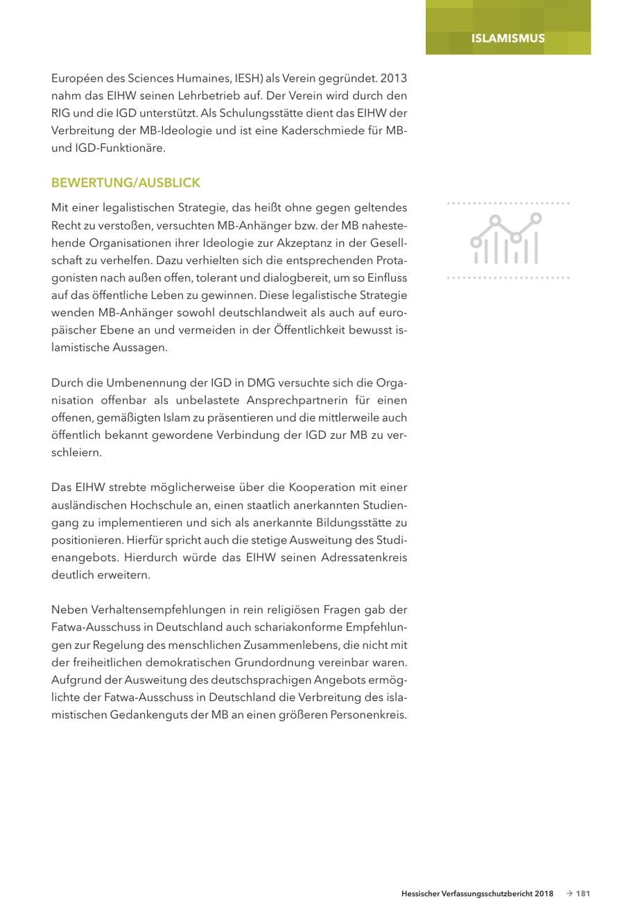 Seite 183 des Verfassungsschutzbericht 2018 Hessen