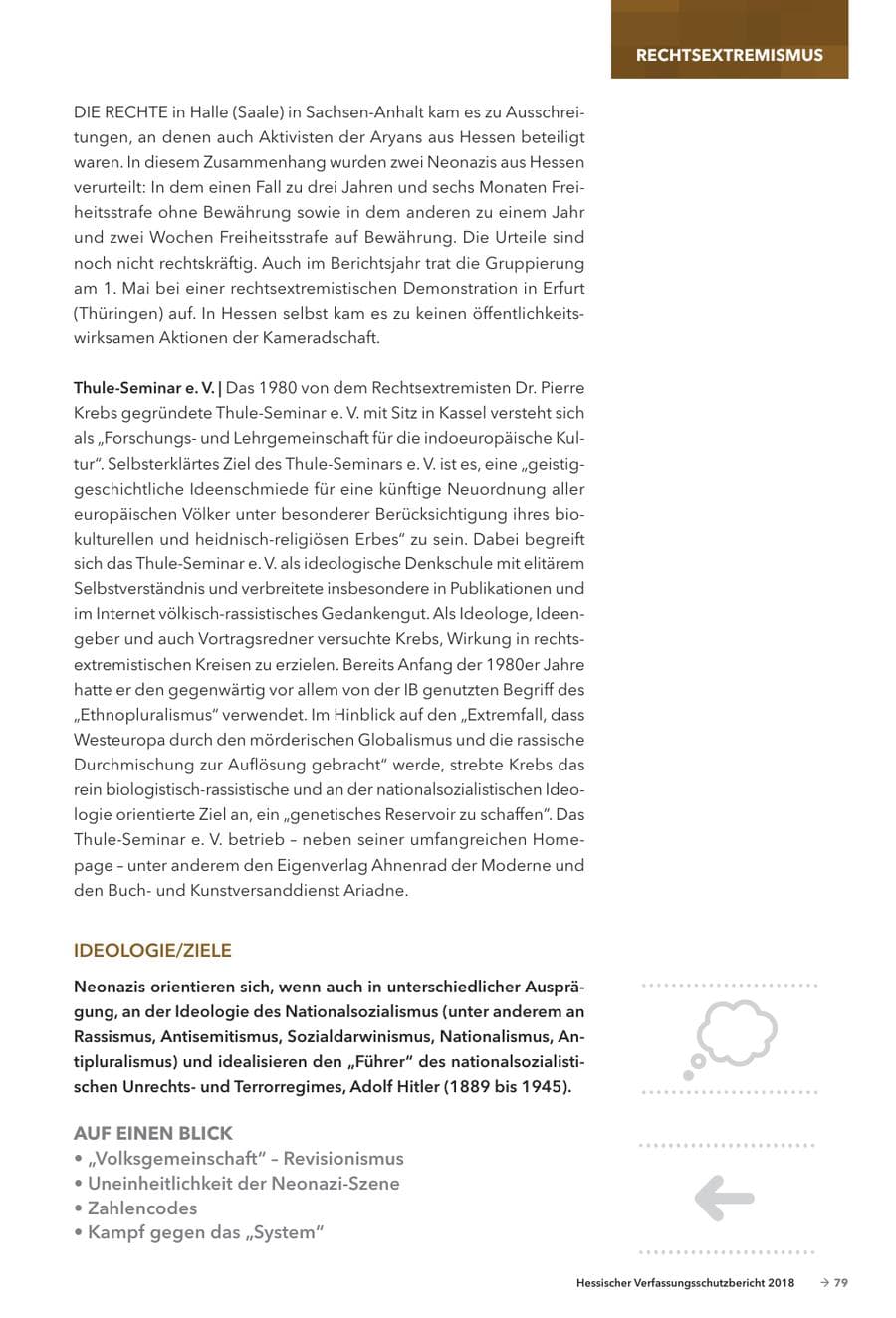 Seite 81 des Verfassungsschutzbericht 2018 Hessen