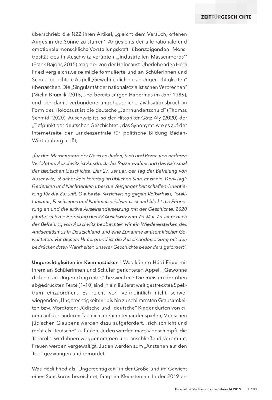 Seite 139 des Verfassungsschutzbericht 2019 Hessen