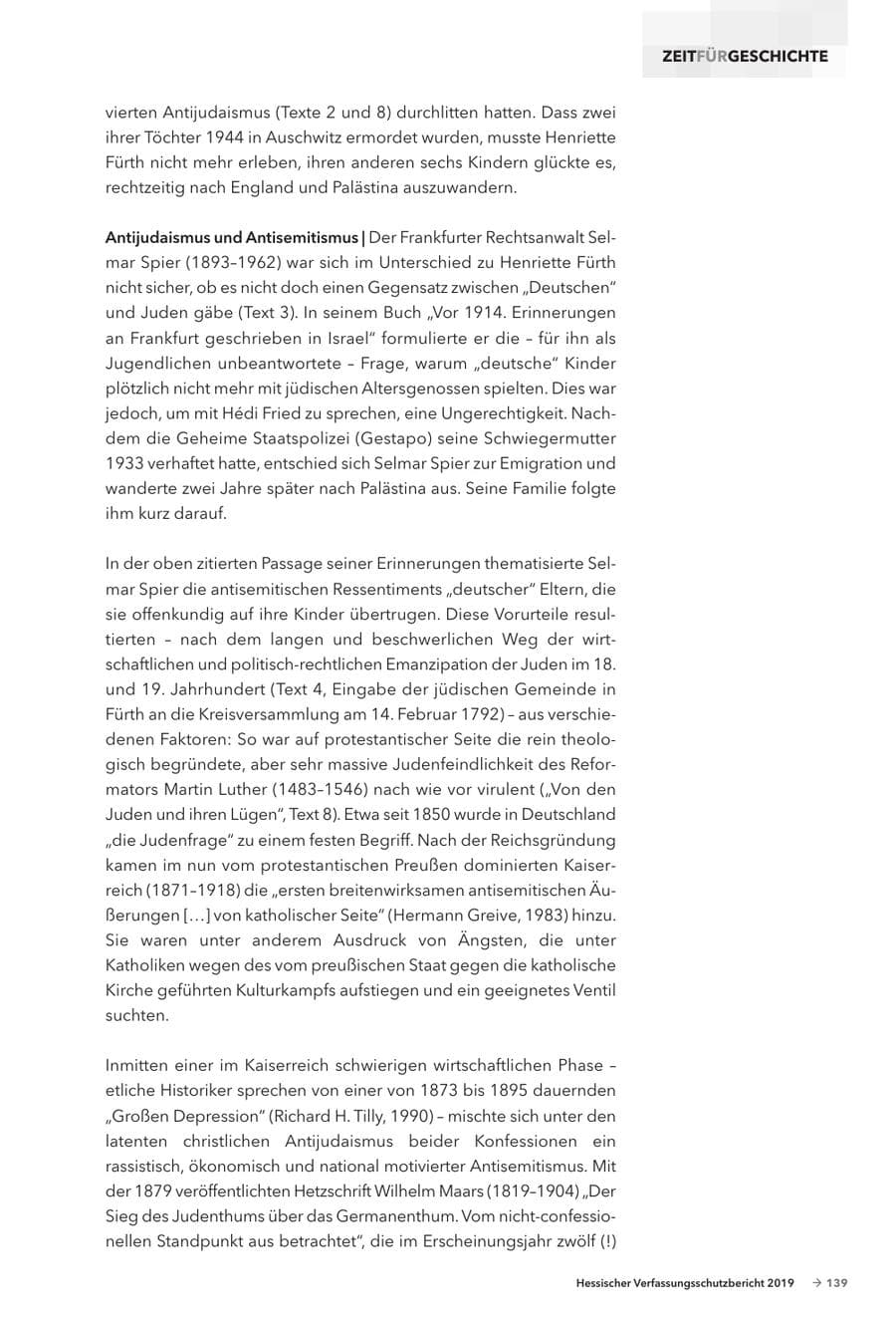 Seite 141 des Verfassungsschutzbericht 2019 Hessen