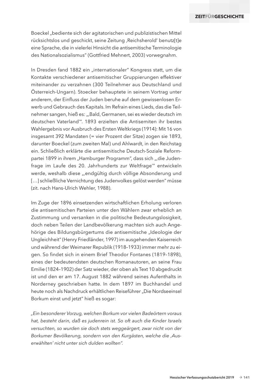 Seite 143 des Verfassungsschutzbericht 2019 Hessen