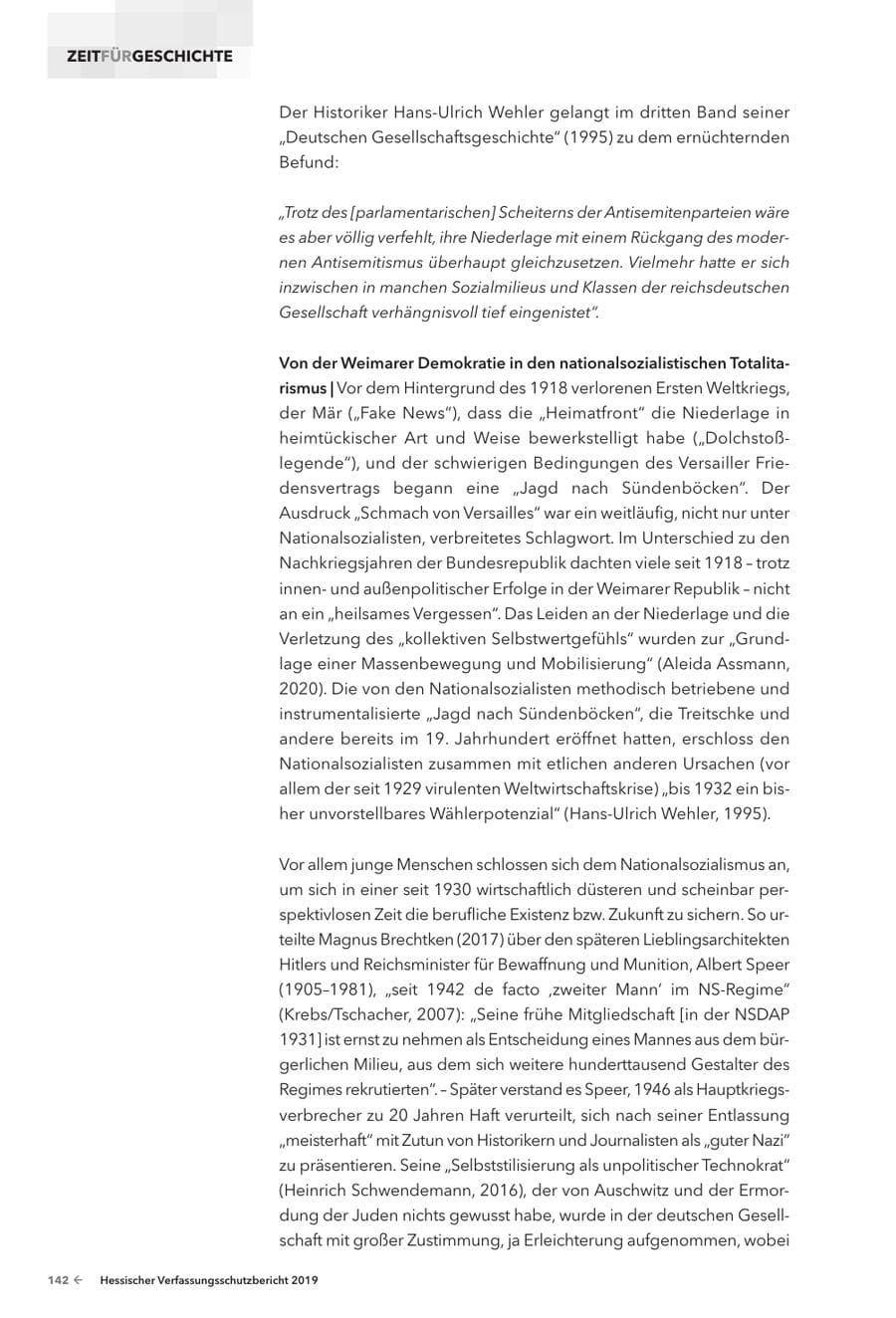 Seite 144 des Verfassungsschutzbericht 2019 Hessen