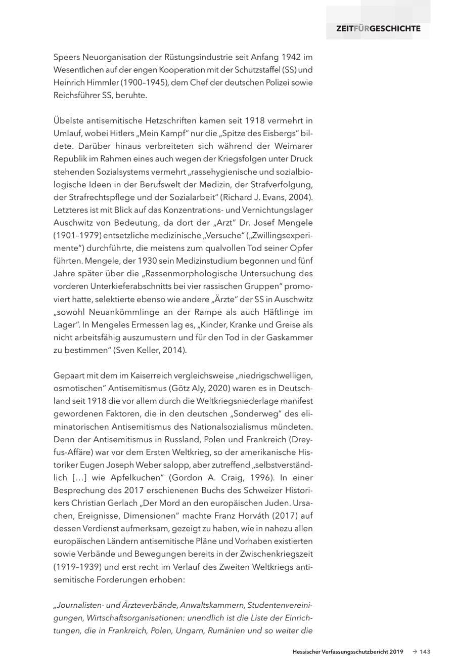 Seite 145 des Verfassungsschutzbericht 2019 Hessen