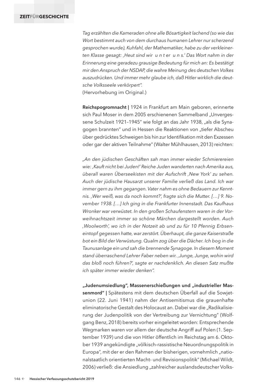 Seite 148 des Verfassungsschutzbericht 2019 Hessen