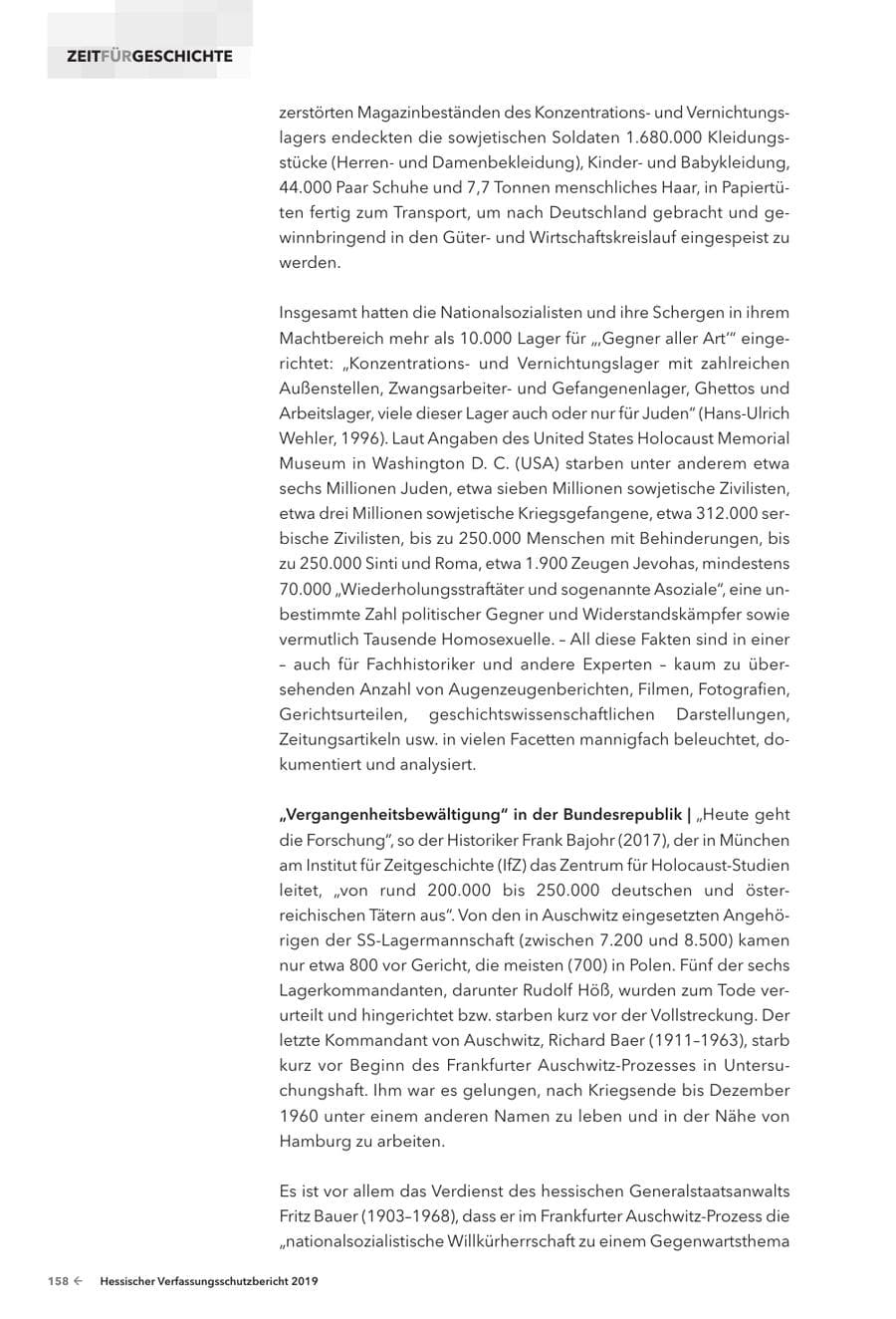 Seite 160 des Verfassungsschutzbericht 2019 Hessen
